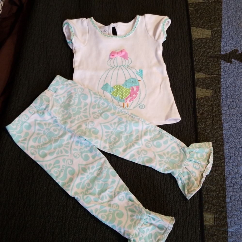 Mudpie little girls outfit